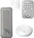 Front. MiLocks - MieQ Smart Lock Wi-Fi Replacement Deadbolt with App/Keypad Access - Silver.