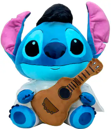 Front. NECA - Disney-Hug Me- Lilo & Stitch Elvis Stitch 16” Plush.