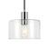 Front. Camden&Wells - Henri Clear Glass Pendant - Polished Nickel.