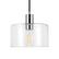 Alt View 14. Camden&Wells - Henri Clear Glass Pendant - Polished Nickel.