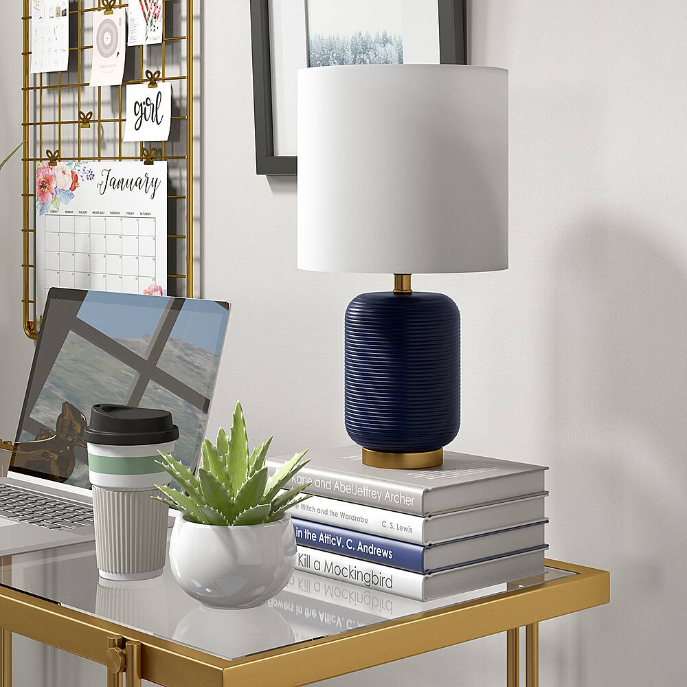 Alt View 11. Camden&Wells - Lambert Mini Lamp - Navy.