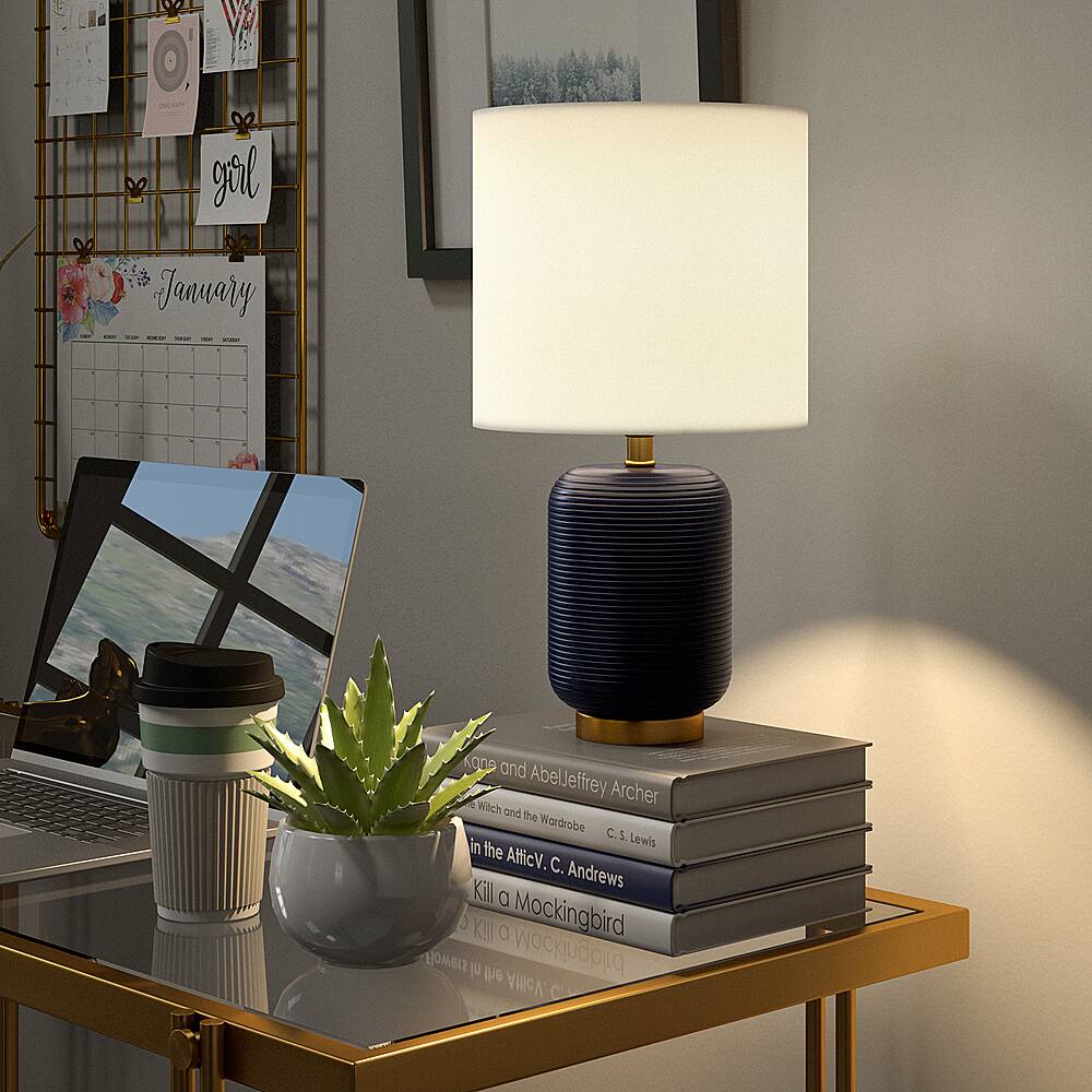 Alt View 18. Camden&Wells - Lambert Mini Lamp - Navy.