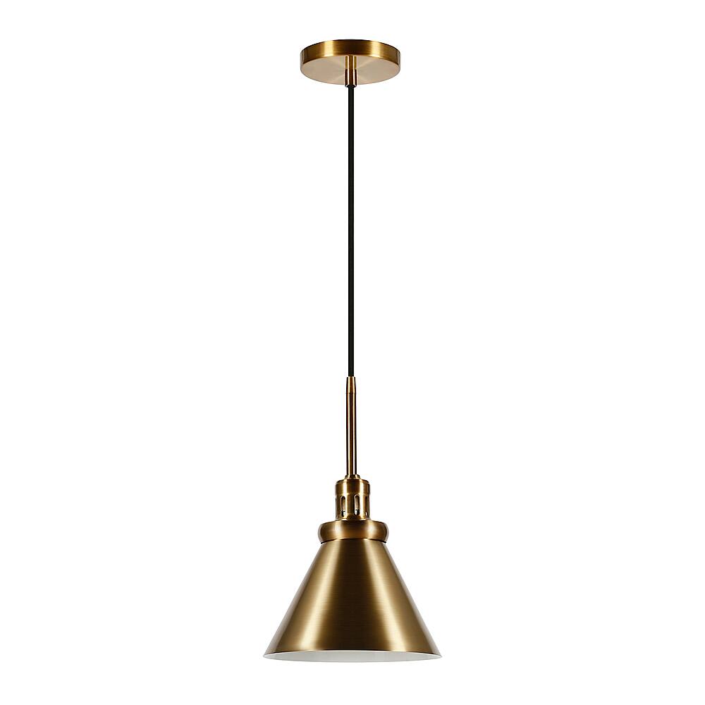 Angle. Hudson&Canal - Zeno Metal Pendant - Brass.
