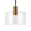 Front. Camden&Wells - Henri Clear Glass Pendant - Brass.