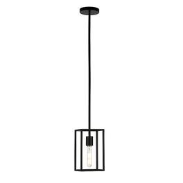 Hudson&Canal - Cuadro Square Framed Pendant - Blackened Bronze