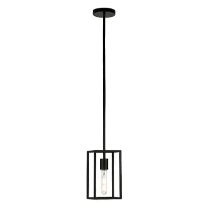 Camden&Wells - Cuadro Square Framed Pendant - Blackened Bronze