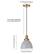 Alt View 13. Camden&Wells - Madison 8" Metal Pendant - Cool Gray/Brass.