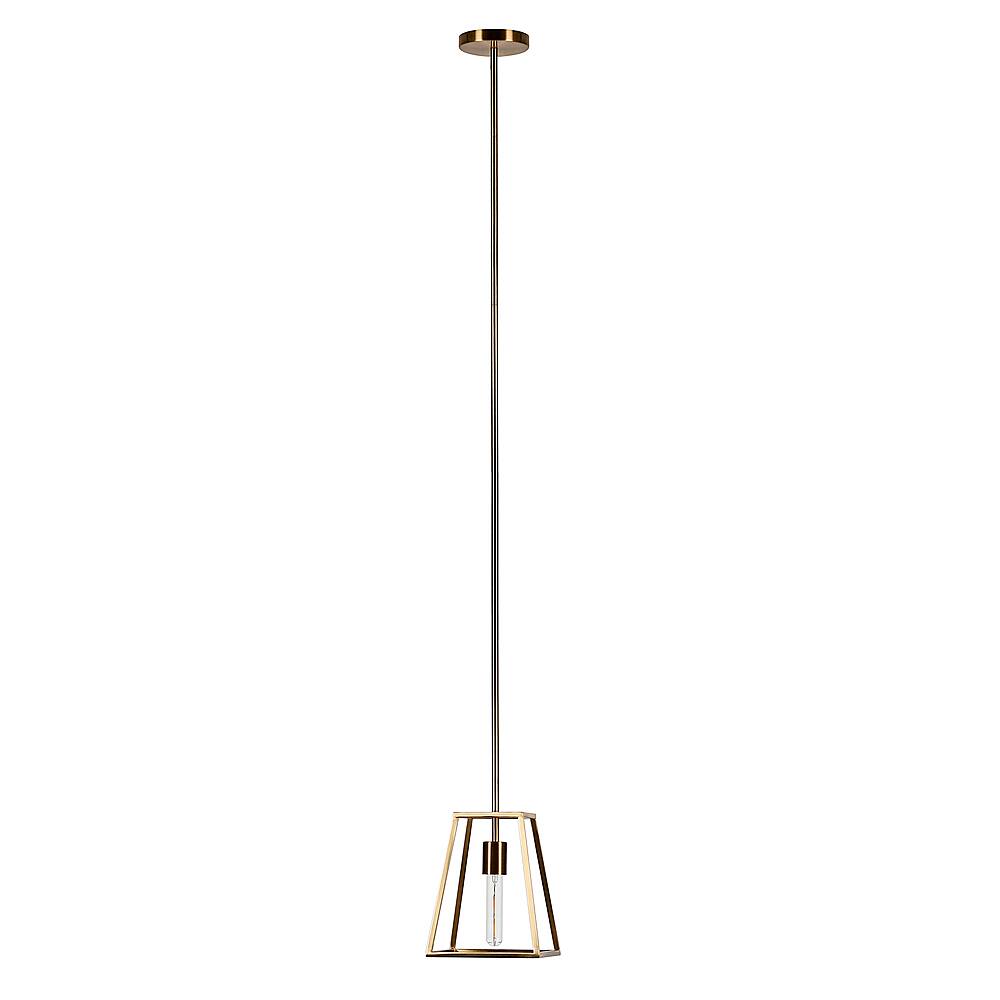 Angle View: Camden&Wells - Rhom Open-Framed Pendant - Brass