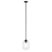 Camden&Wells - Agnolo Clear Glass Pendant - Blackened Bronze - Front_Zoom