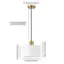 Alt View 13. Camden&Wells - Henri White Milk Glass Pendant - Brass.