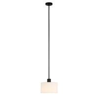 Camden&Wells - Henri Pendant with Fabric Shade - Blackened Bronze - Front_Zoom