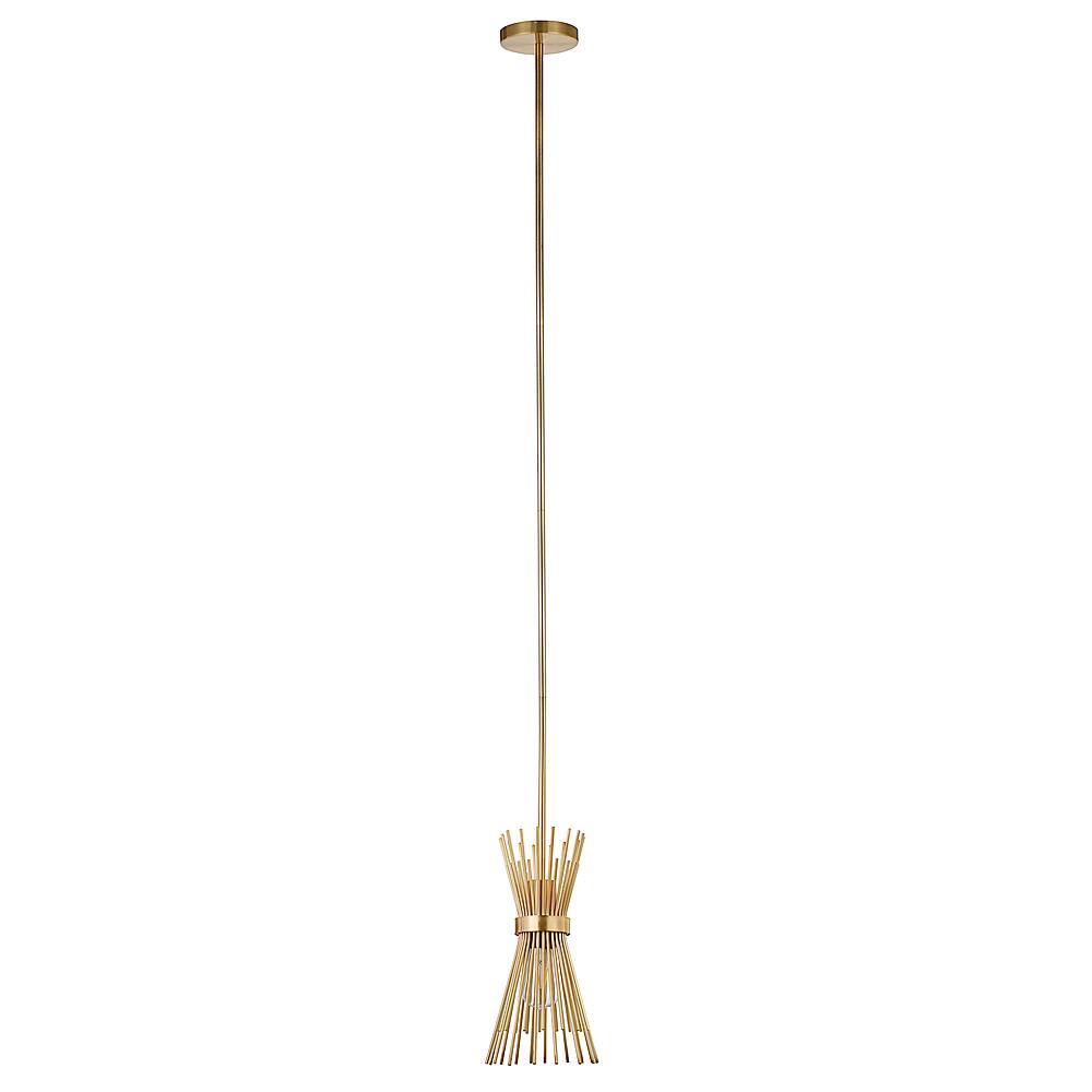 Angle View: Camden&Wells - Andromeda Starburst Pendant - Brass