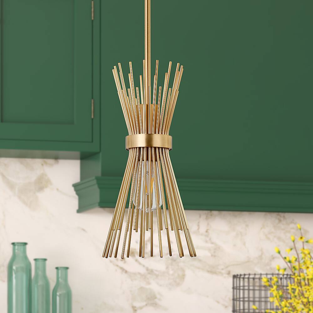 Alt View 11. Hudson&Canal - Andromeda Starburst Pendant - Brass.