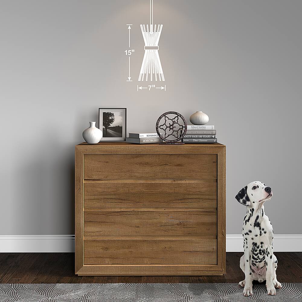 Alt View 18. Hudson&Canal - Andromeda Starburst Pendant - Brass.
