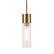 Alt View 16. Camden&Wells - Lance Seeded Glass Pendant - Brass.