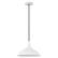 Angle Zoom. Camden&Wells - Barton Metal Pendant - Matte White/Brass.