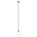 Front. Camden&Wells - Rockwell White Milk Glass Pendant - Brass.