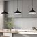 Alt View 17. Camden&Wells - Barton Metal Pendant - Matte Black/Brass.