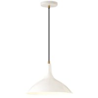 Camden&Wells - Barton Metal Pendant - Pearled White/Brass - Front_Zoom