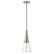 Angle Zoom. Camden&Wells - Myra Clear Glass Pendant - Brushed Nickel.