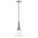 Front Zoom. Camden&Wells - Myra Clear Glass Pendant - Brushed Nickel.