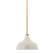 Front. Camden&Wells - Mackenzie Metal Pendant - Pearled White/Brass.