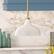 Alt View 11. Camden&Wells - Mackenzie Metal Pendant - Pearled White/Brass.
