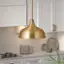 Alt View 11. Camden&Wells - Mackenzie Metal Pendant - Brass.