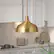 Alt View 11. Camden&Wells - Mackenzie Metal Pendant - Brass.