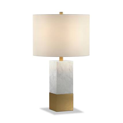 Front. Camden&Wells - Lena Table Lamp - Marble/Gold.