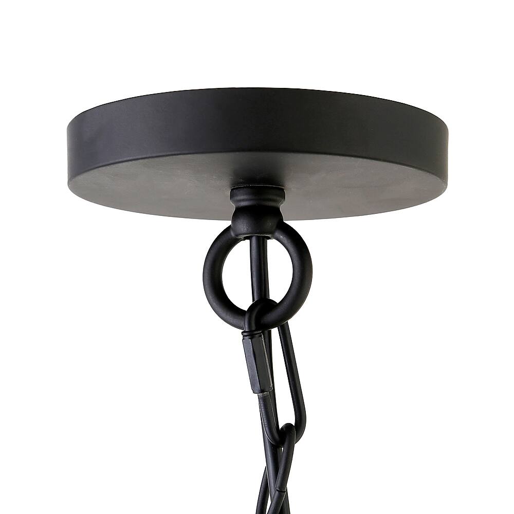 Alt View 14. Hudson&Canal - Verona 7" Clear Glass Pendant - Blackened Bronze.