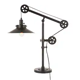 Hudson&Canal - Descartes Table Lamp - Blackened Bronze