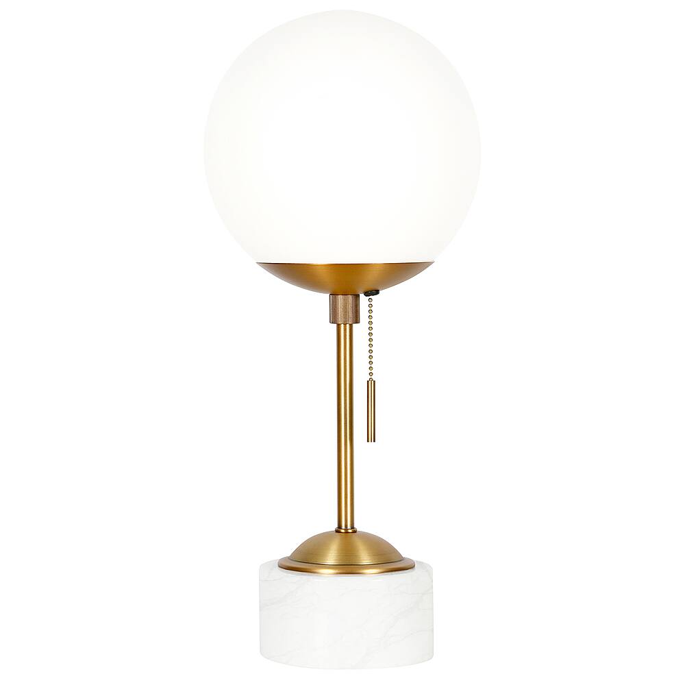 Angle. Hudson&Canal - Reagan Table Lamp - Gold/White.
