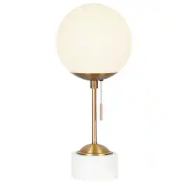 Hudson&Canal - Reagan Table Lamp - Gold/White