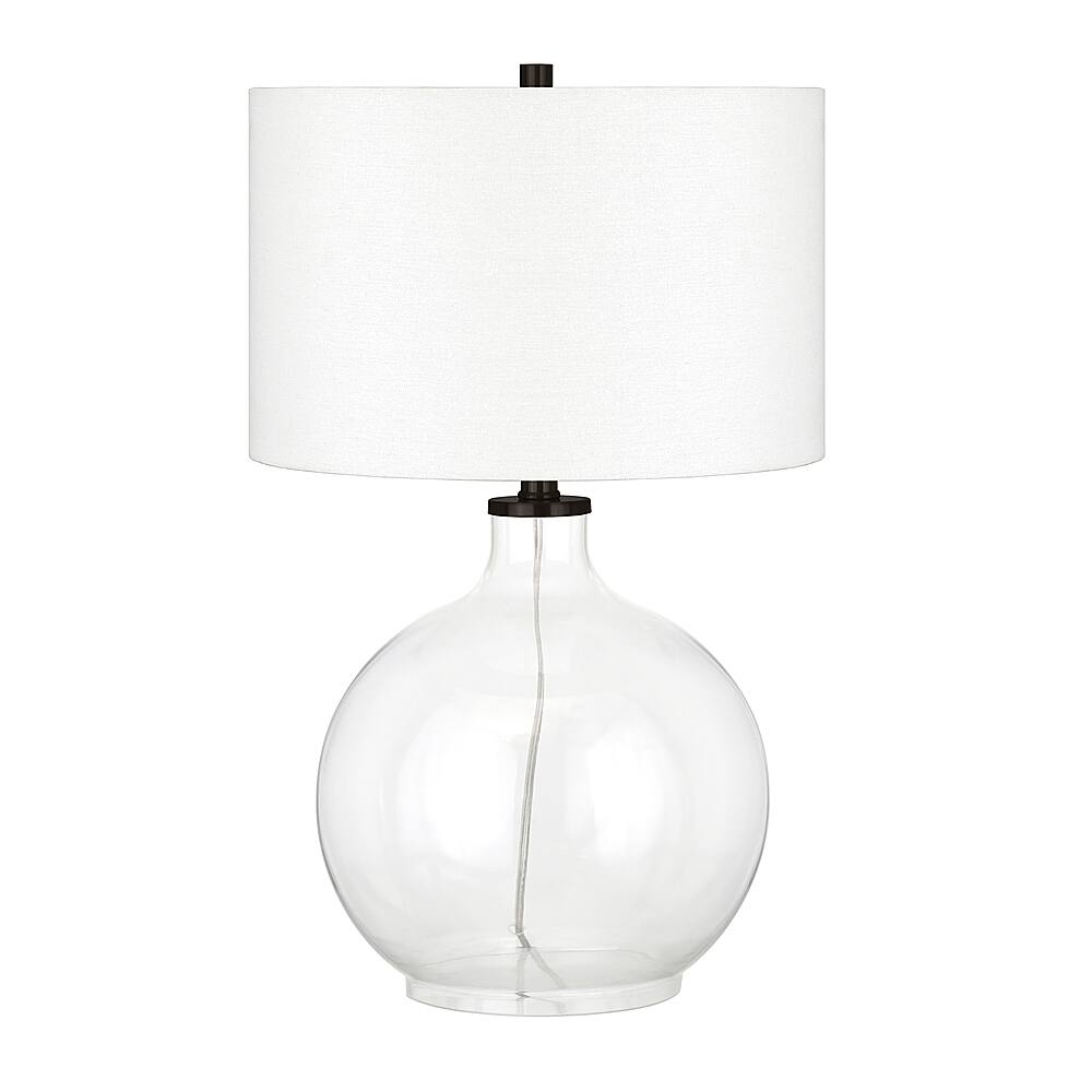 Angle. Hudson&Canal - Laelia Table Lamp - Clear/Black.