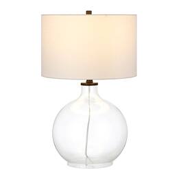 Hudson&Canal - Laelia Table Lamp - Clear/Black