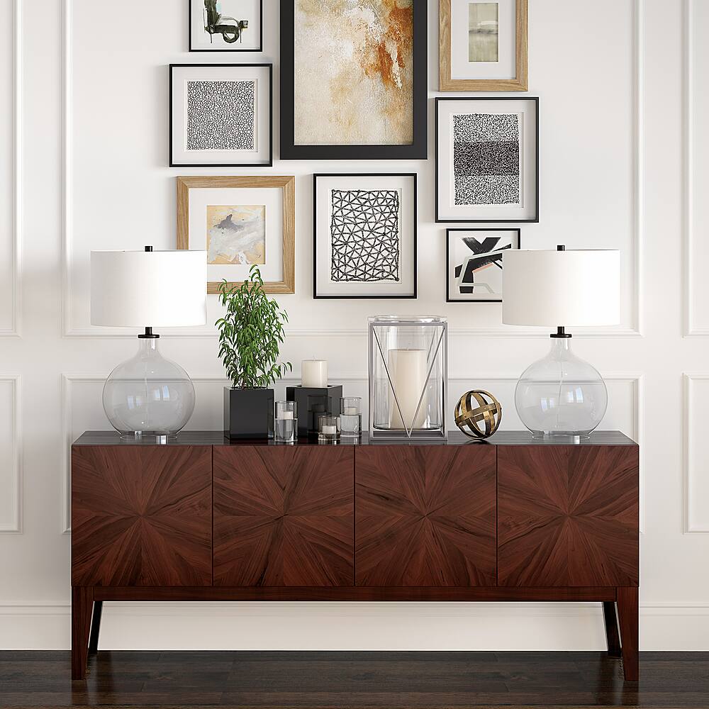 Alt View 12. Hudson&Canal - Laelia Table Lamp - Clear/Black.