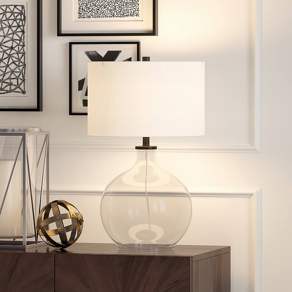 Alt View 18. Hudson&Canal - Laelia Table Lamp - Clear/Black.