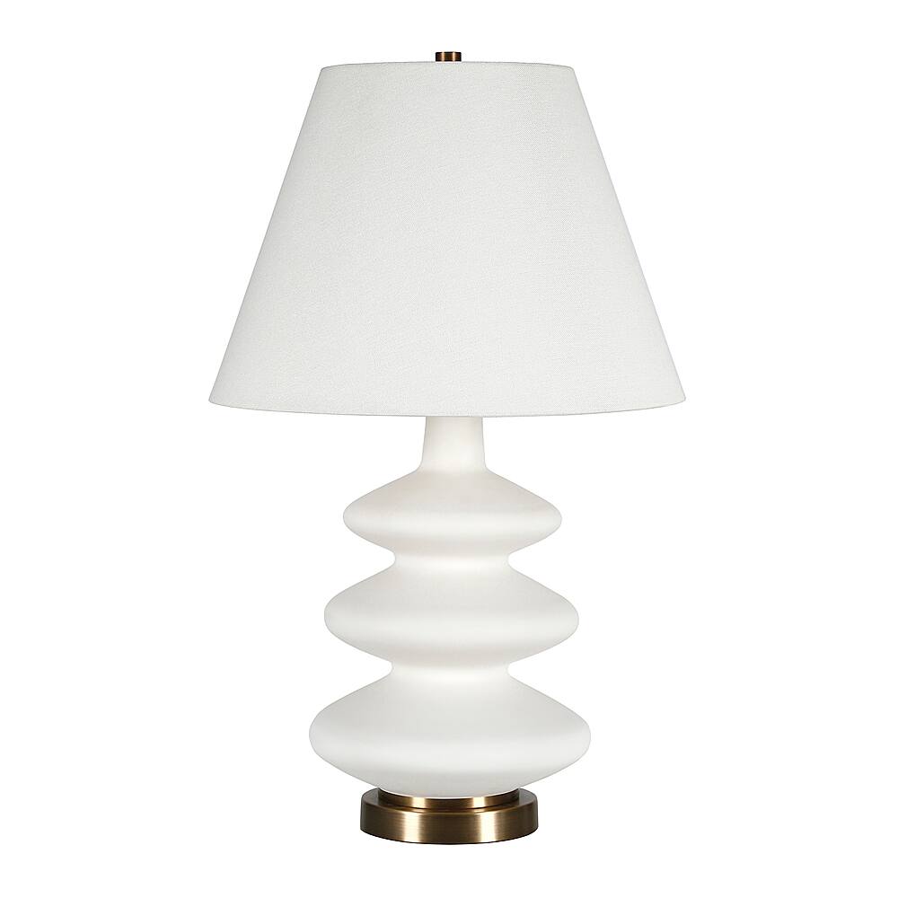 Angle. Hudson&Canal - Carleta Table Lamp - White.