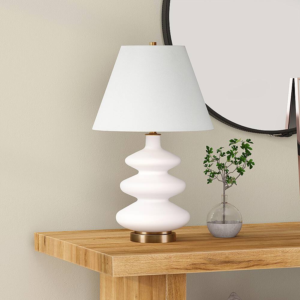 Alt View 11. Hudson&Canal - Carleta Table Lamp - White.