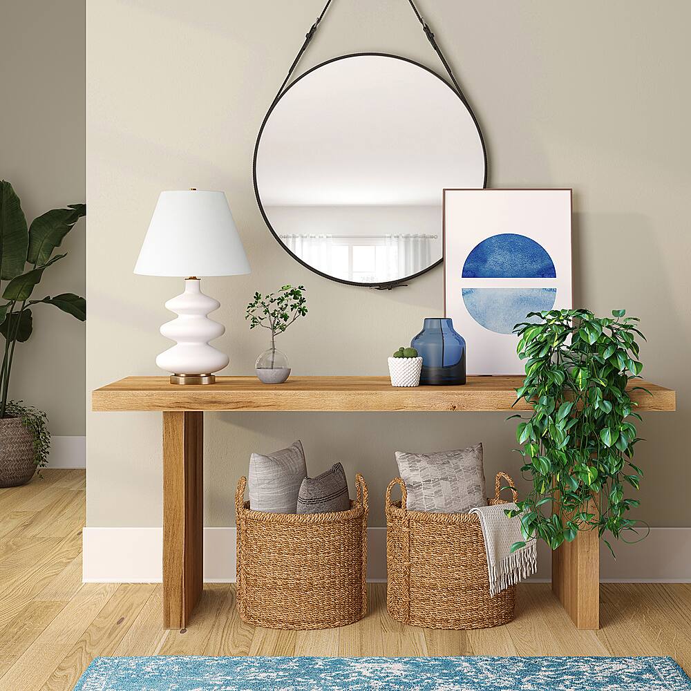 Alt View 12. Hudson&Canal - Carleta Table Lamp - White.