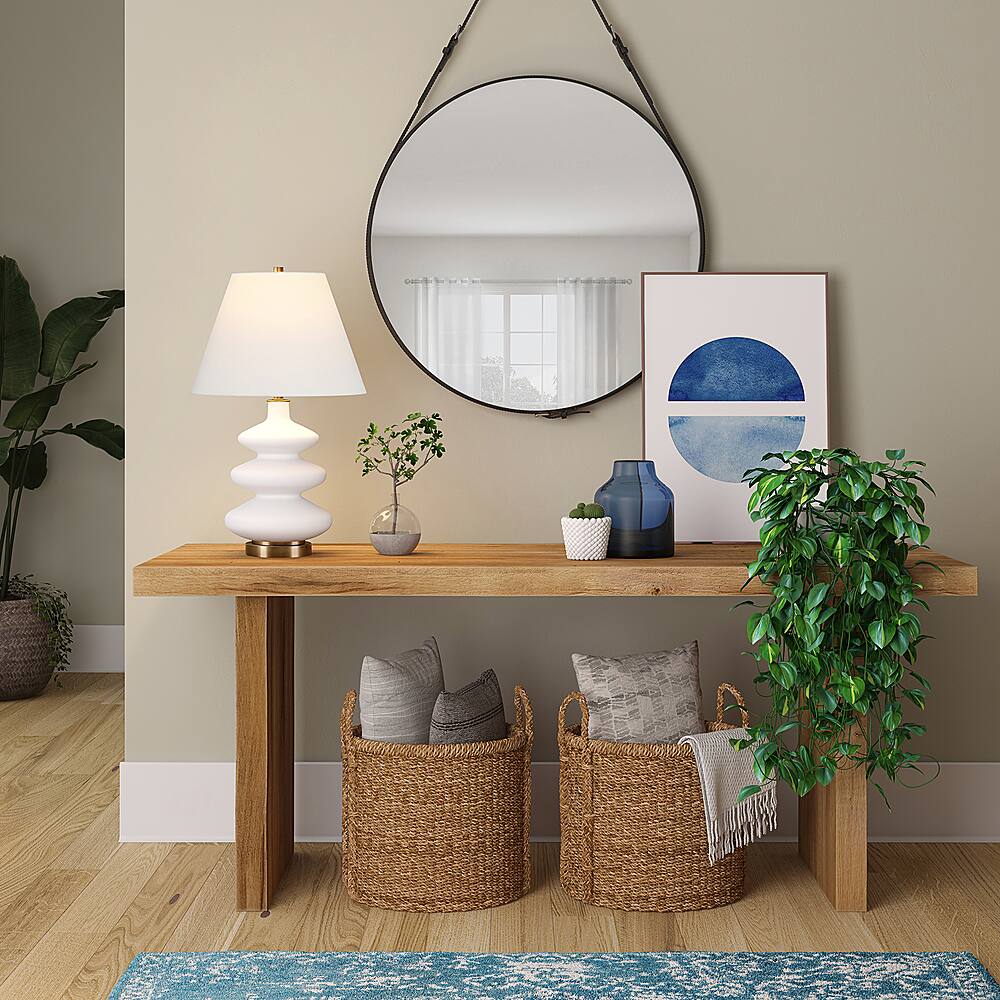 Alt View 19. Hudson&Canal - Carleta Table Lamp - White.