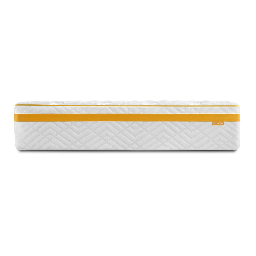 Angle View: Serta - Simmons 12" Plush Hybrid Mattress - White