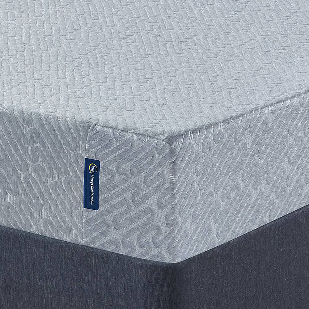 Best Buy Serta Sheepless Nights 9" Medium Foam Mattress Queen Blue