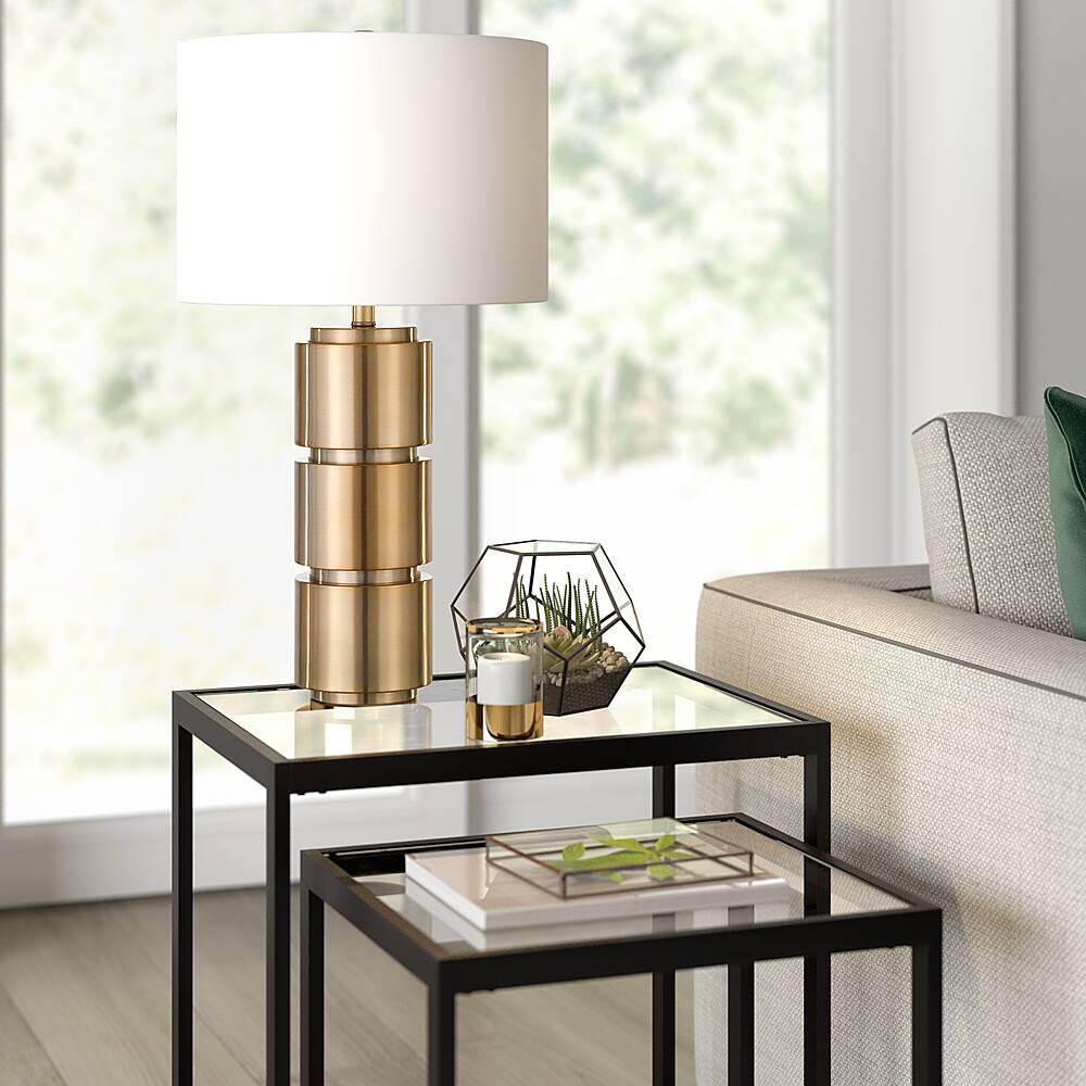 Alt View 16. Hudson&Canal - Campbell Table Lamp - Brass.