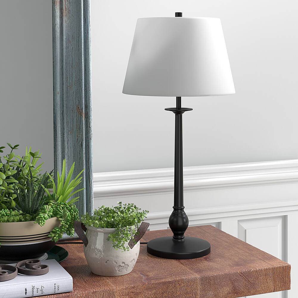 Alt View 11. Hudson&Canal - Wilmer Table Lamp - Blackened Bronze.