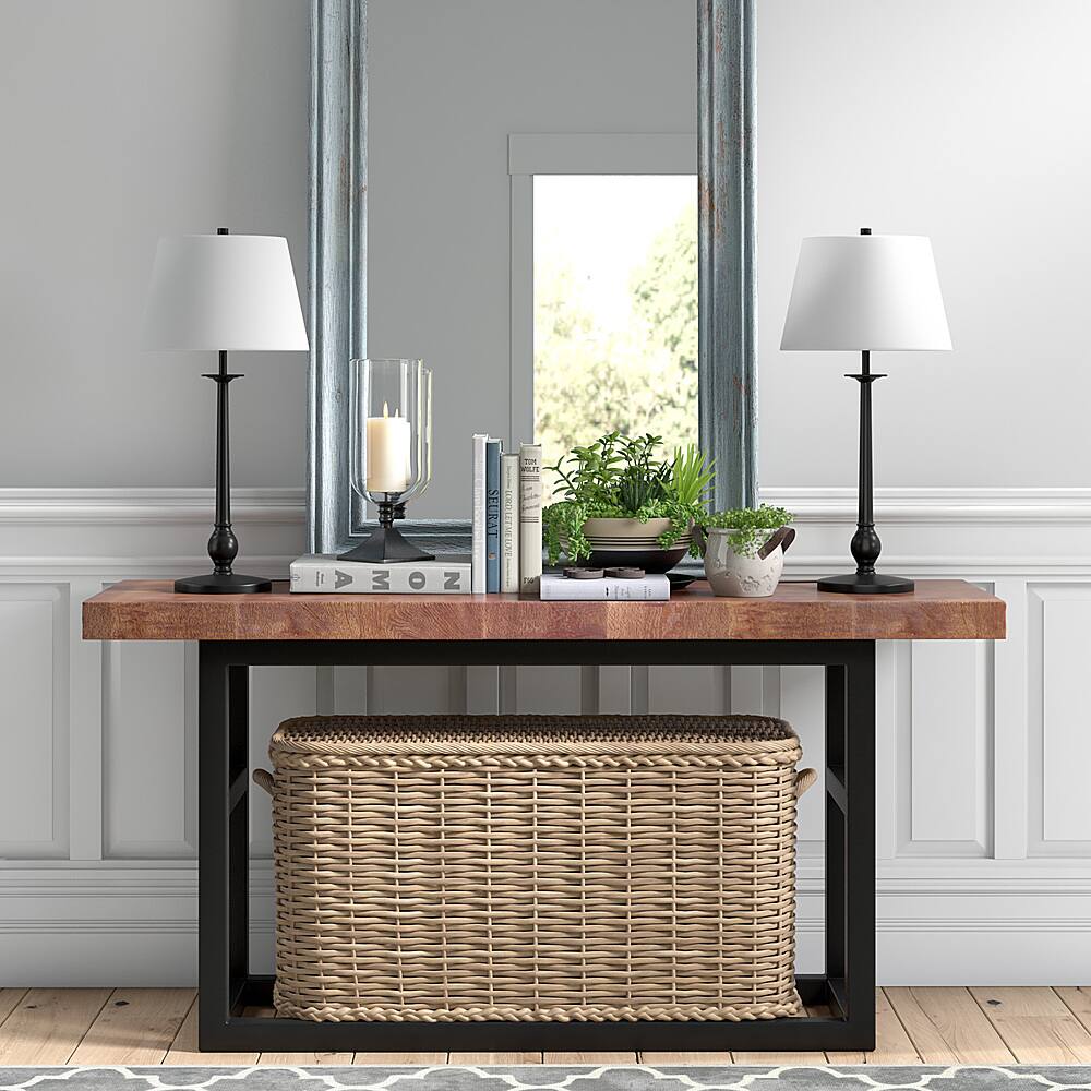 Alt View 12. Hudson&Canal - Wilmer Table Lamp - Blackened Bronze.