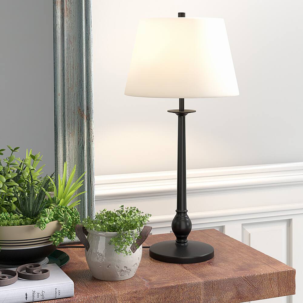 Alt View 16. Hudson&Canal - Wilmer Table Lamp - Blackened Bronze.