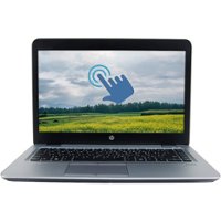 HP - EliteBook 14" Refurbished Touch-Screen Laptop - Intel Core i5 - 8GB Memory - 256GB Solid State Drive - Gray - Front_Zoom