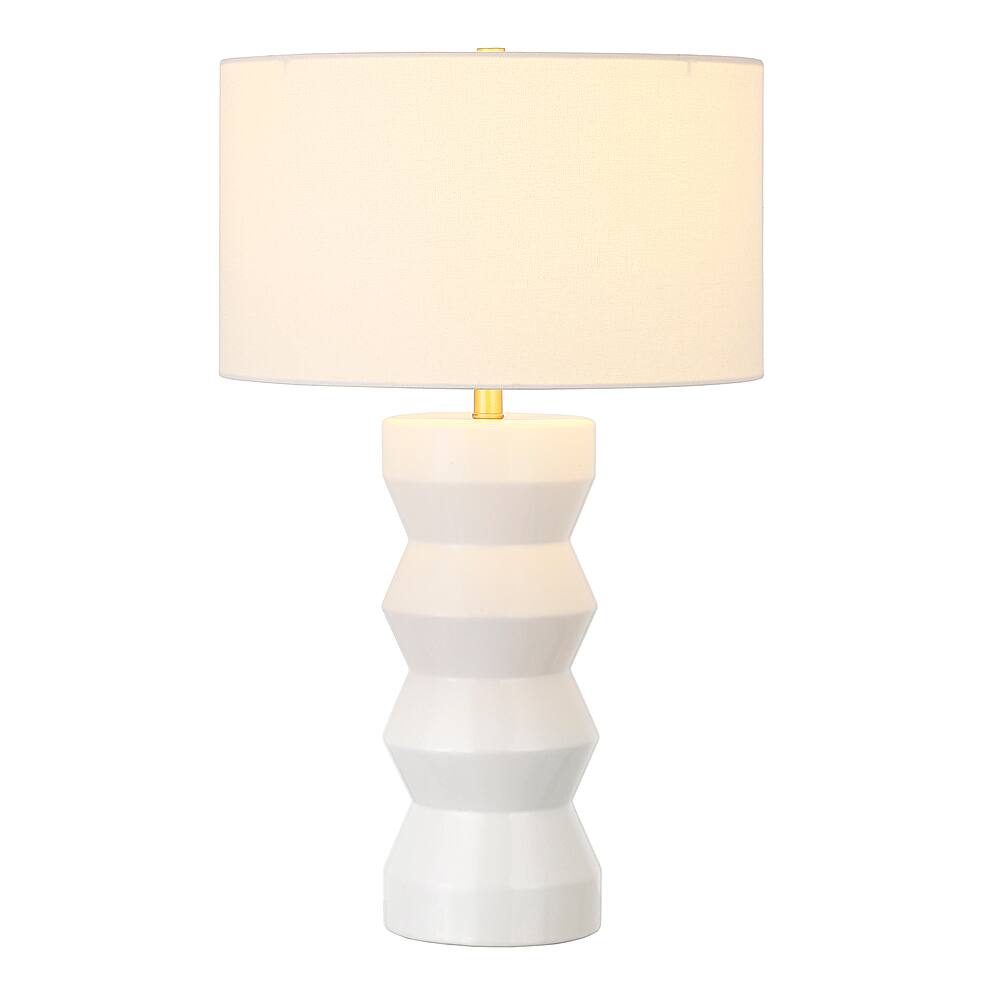 matte white table lamp